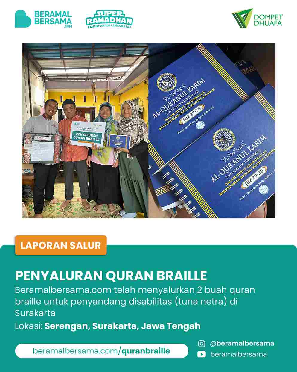 update penyaluran program renovasi masjid pelosok