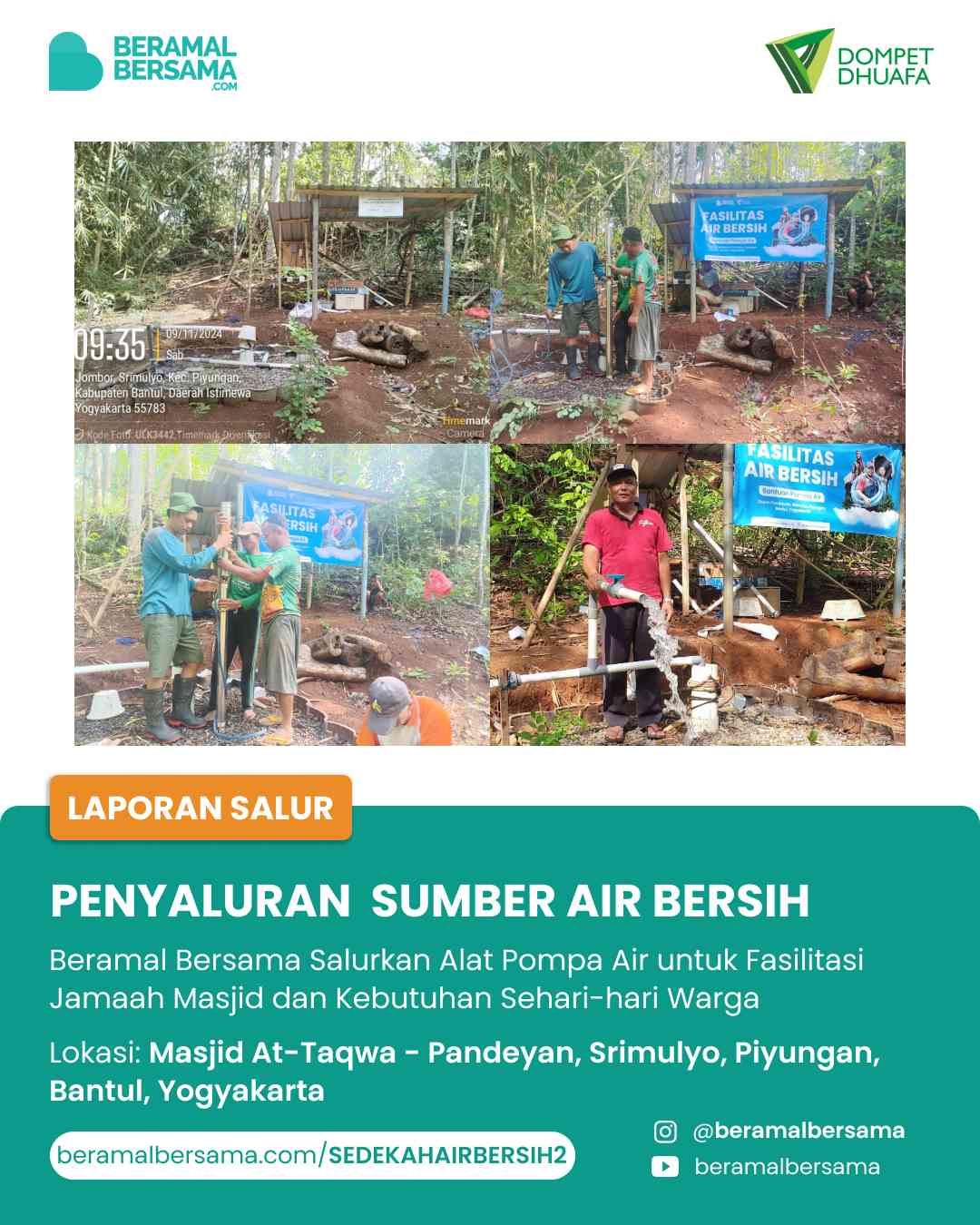 update penyaluran program renovasi masjid pelosok